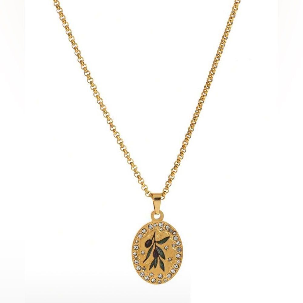 Olive branch Necklace M1552
